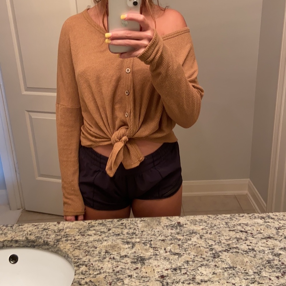 yellow knitted sweater